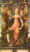 MICHELE PANNONIO Ceres Enthroned oil painting